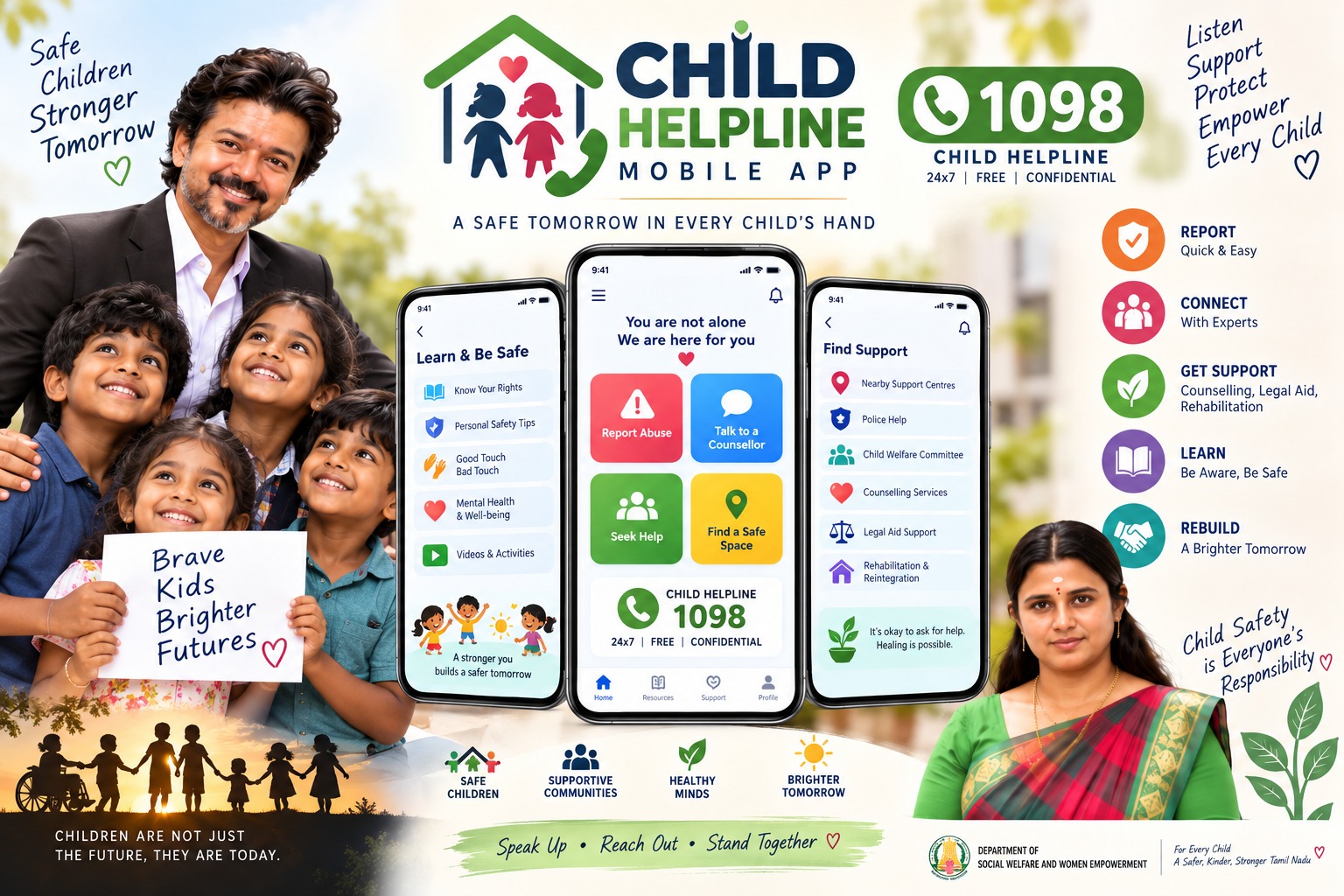 குழந்தைகள் உதவி எண் 1098